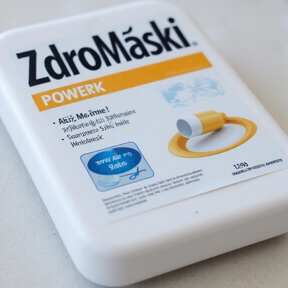 Opakowanie Zdromoski PowerMax z bliska, z wyraźnym logo i informacjami o produkcie.